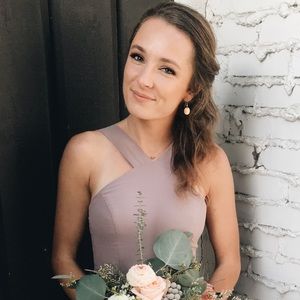 Lulus air of romance taupe dress